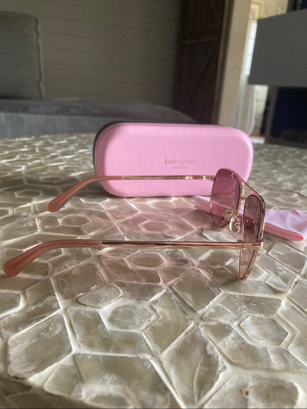 NEW!  Kate♠️spade varese 52mm gradient pilot sunglasses - Picture 5 of 10
